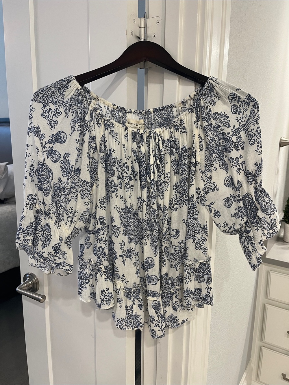 Women’s Denim & Supply Ralph Lauren Peasant Blouse - Picture 4 of 9